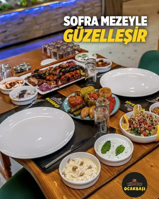 Muratpaşa şubesinde meze sofrası